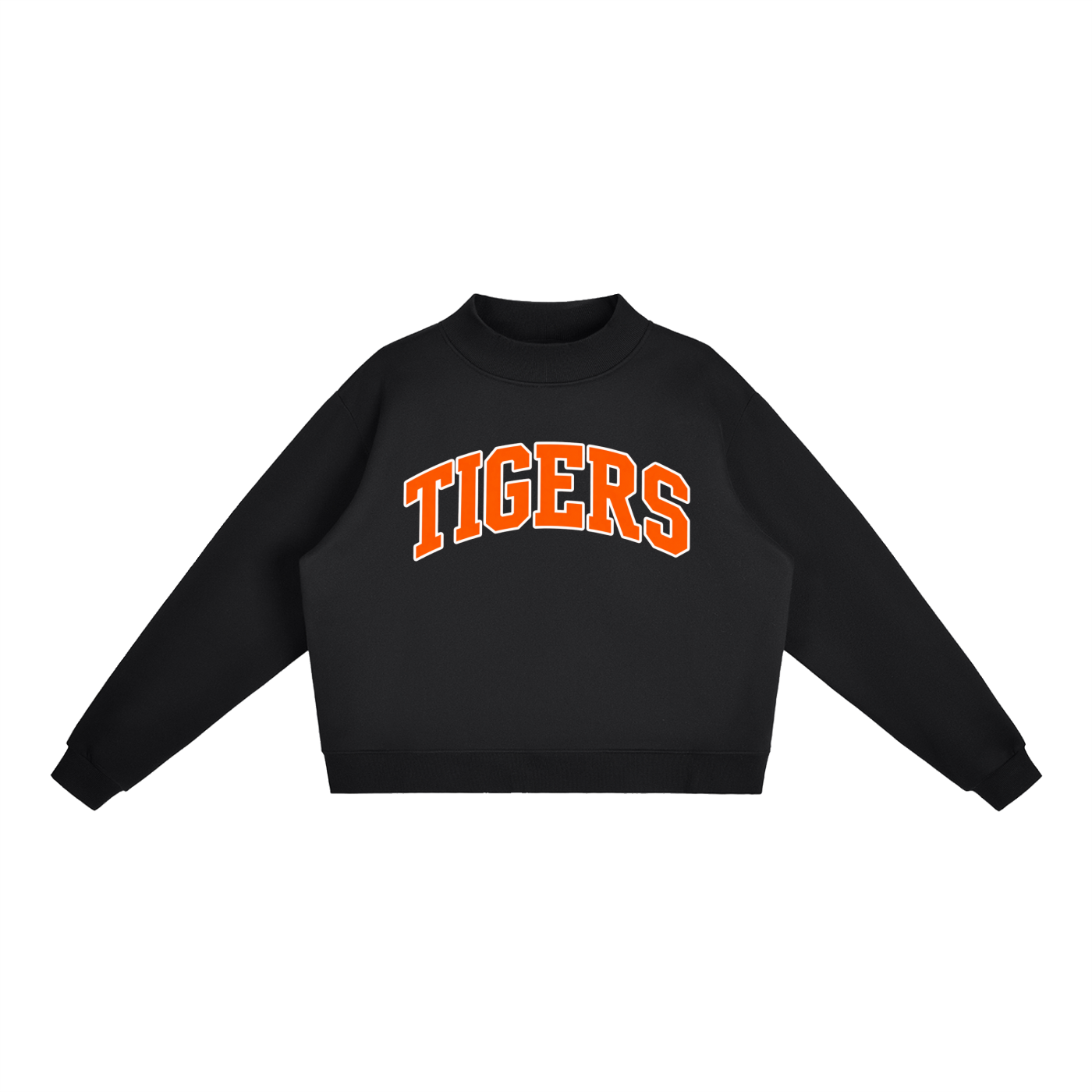 Essential Fleece Mock-Neck Crew Sweatshirt