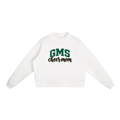 Cheer Mom Gladeville Essential Fleece Mock-Neck Crew Sweatshirt (printed)