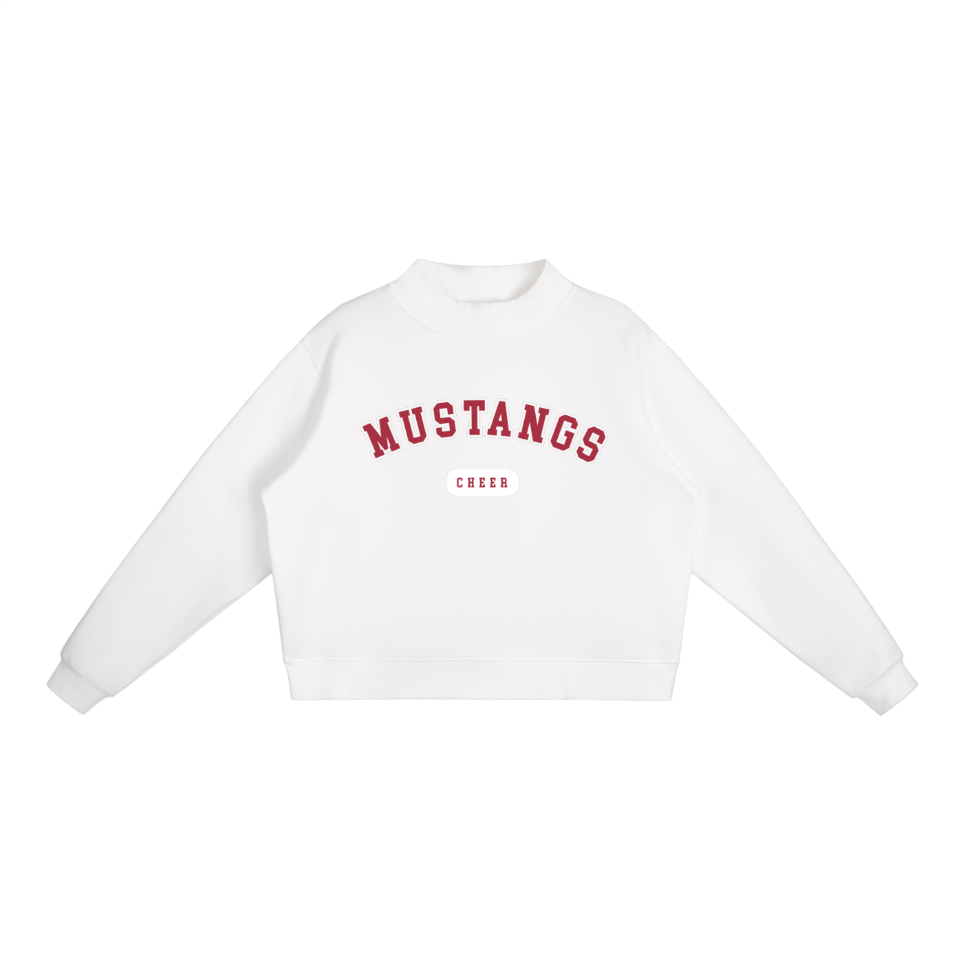 Essential Fleece Mock-Neck Crew Sweatshirt