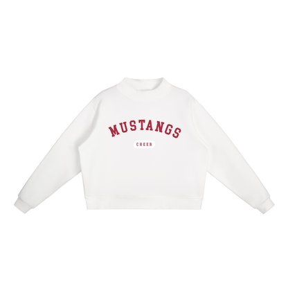 Essential Fleece Mock-Neck Crew Sweatshirt