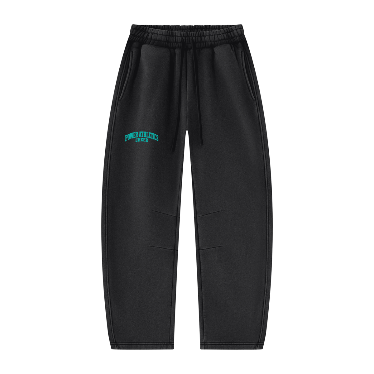 Power Athletics Unisex Vintage Wash Barrel Leg Fleece Sweatpants