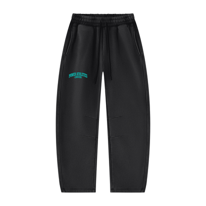 Power Athletics Unisex Vintage Wash Barrel Leg Fleece Sweatpants