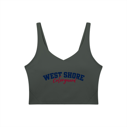 Cursive West Shore Women's V-Neck Yoga Sports Bra