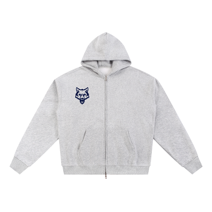 Wolf Graphic Full Zip Hoodie