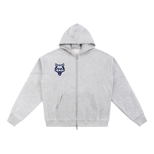 Wolf Graphic Full Zip Hoodie
