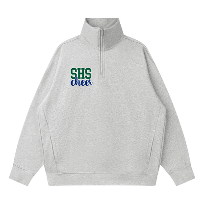 Quarter-Zip Drop Shoulder Sweatshirt