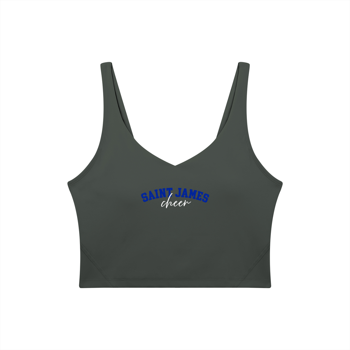Cursive Saint James Women's V-Neck Yoga Sports Bra