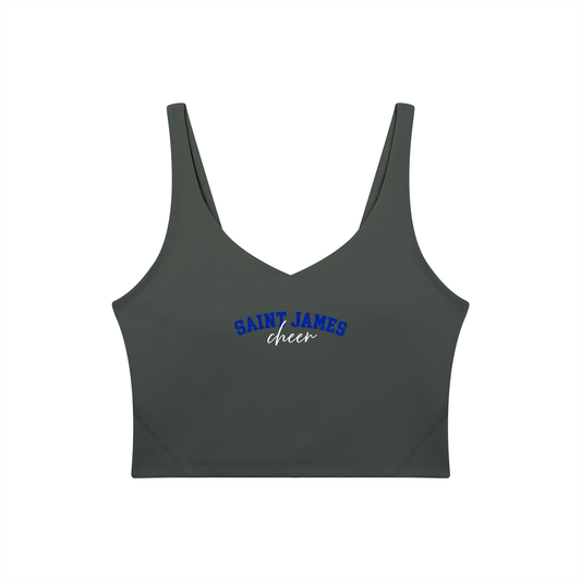 Cursive Saint James Women's V-Neck Yoga Sports Bra