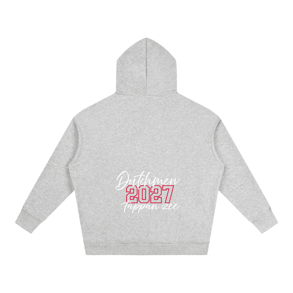 Cursive Front Tappan Zee Oversize Fleeced Hoodie