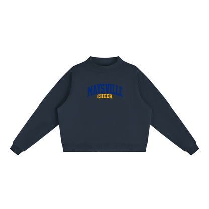Basic 1 Maysville Essential Fleece Mock-Neck Crew Sweatshirt (printed)