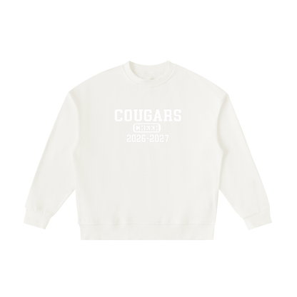 Old School Cardinal Mooney Essential Fleece Kids' Crewneck Sweatshirt