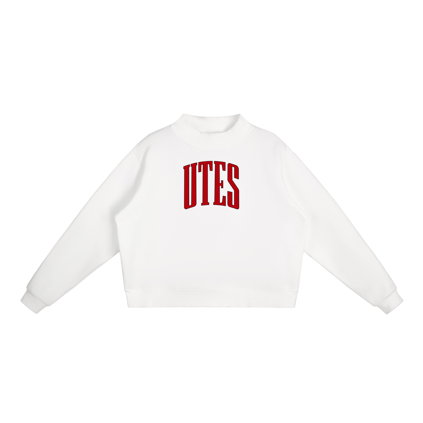 Varsity Utes Essential Fleece Mock-Neck Crew Sweatshirt