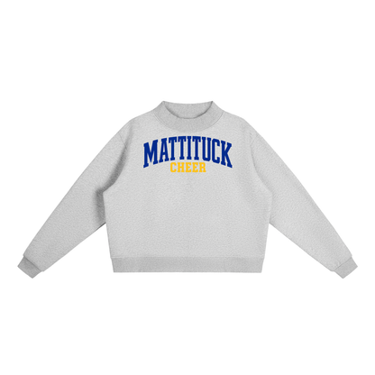 Basic 1 Mattituck Essential Fleece Mock-Neck Crew Sweatshirt
