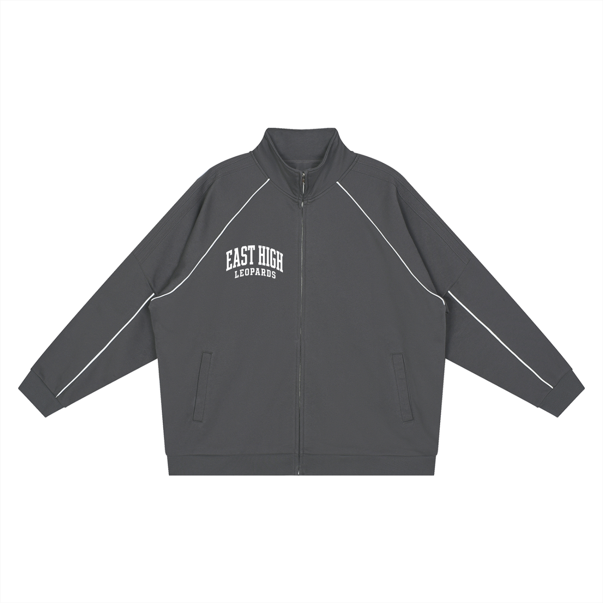 Striped Raglan Sleeve Jacket