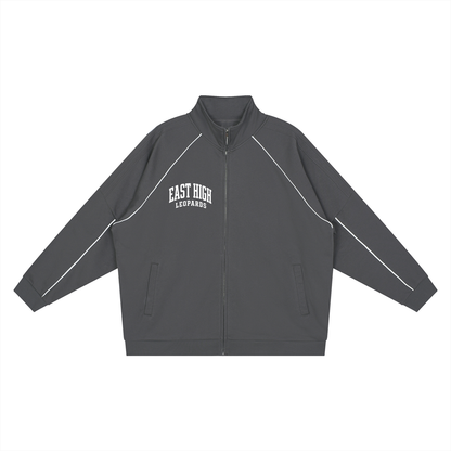 Striped Raglan Sleeve Jacket