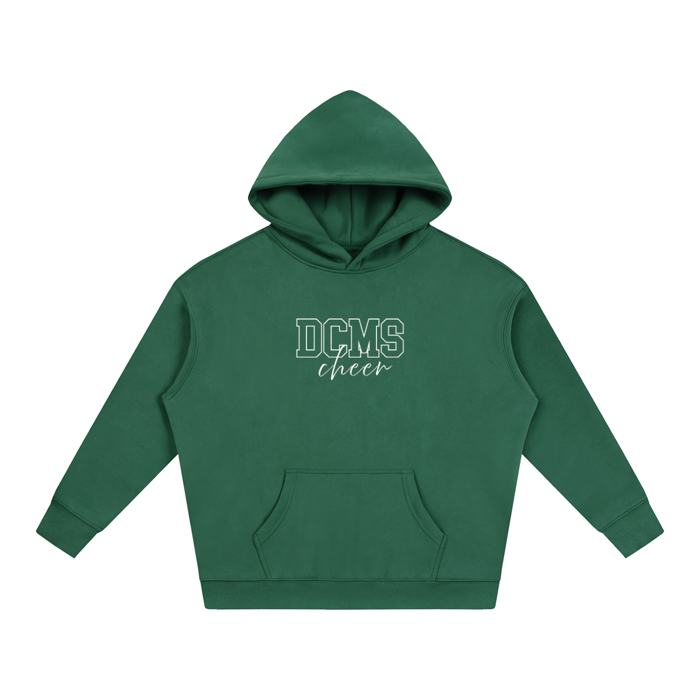 Oversize Fleeced Cursive Hoodie