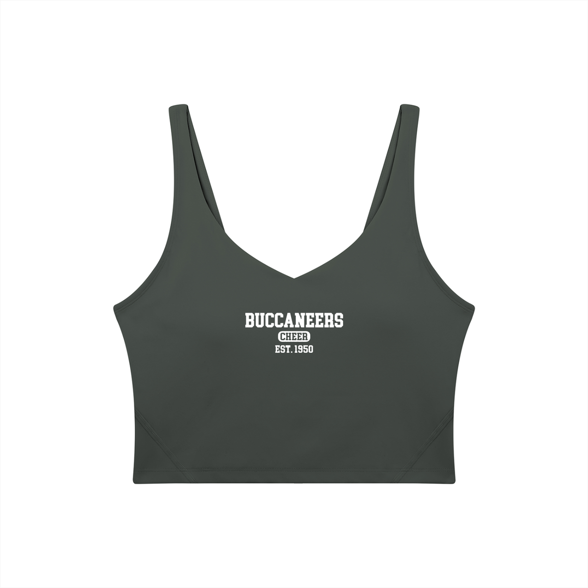 Old School Bellflower Women's V-Neck Yoga Sports Bra