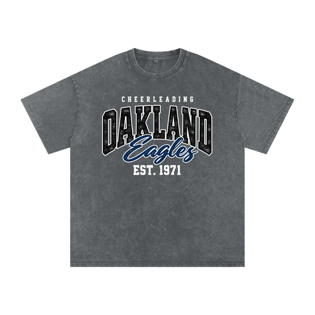 Vintage Oakland Middle Snow Washed Oversized Cotton T-Shirt