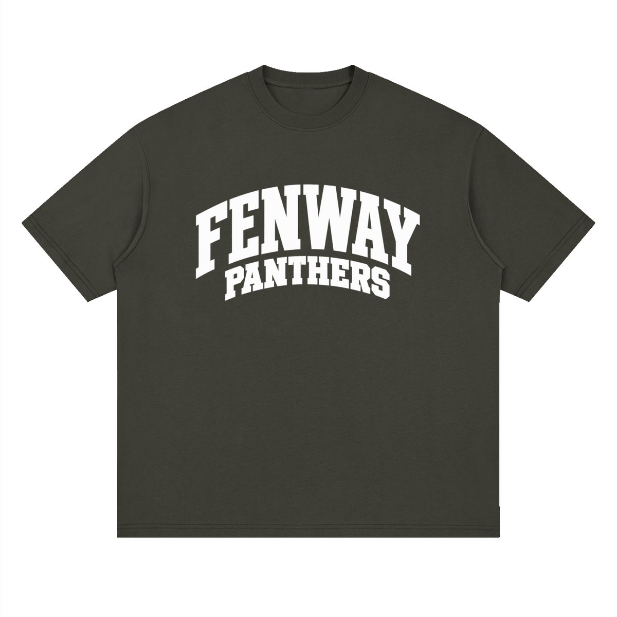 Basic 2 White Fenway Oversized Drop Shoulder T-Shirt