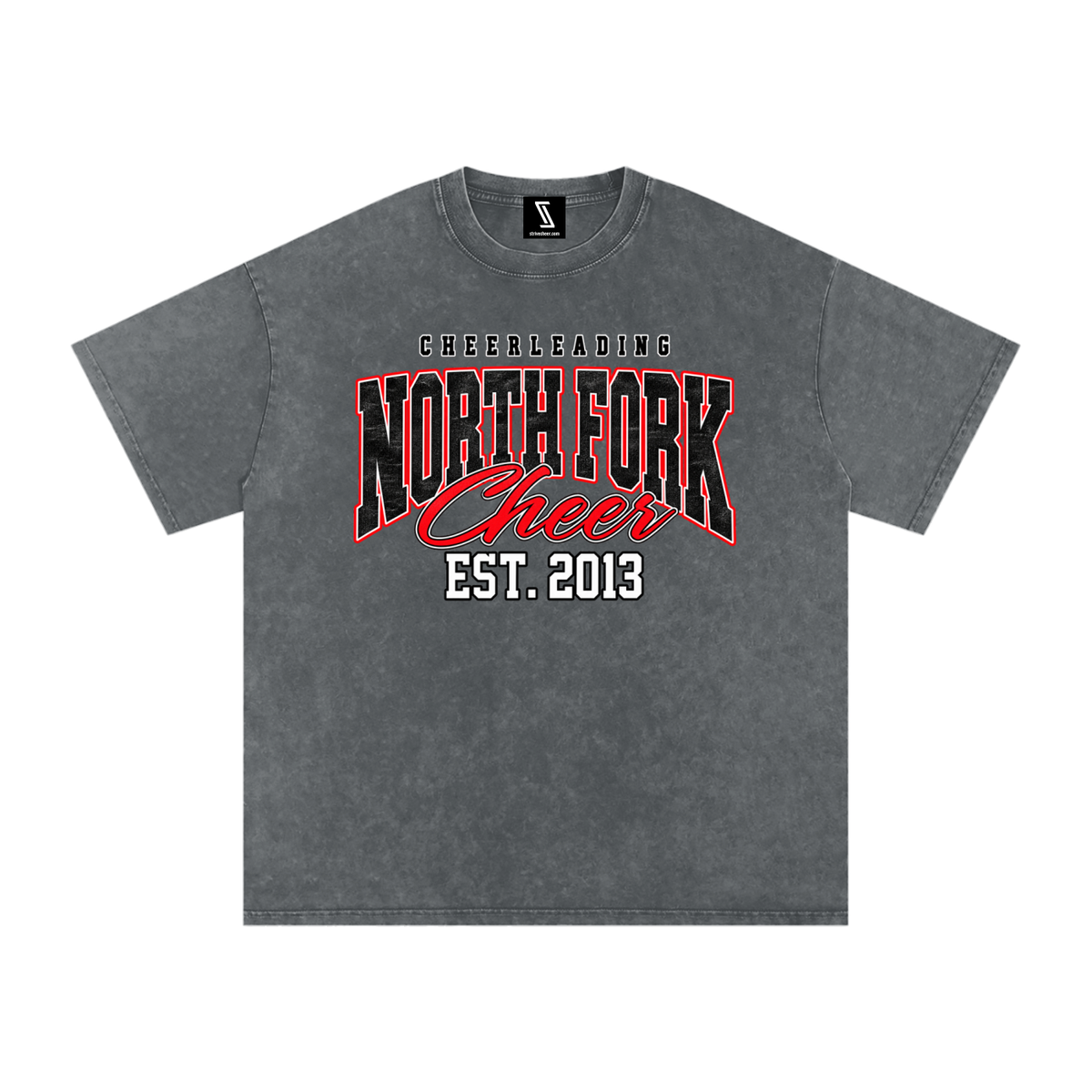 Vintage North Fork Snow Washed Oversized Cotton T-Shirt