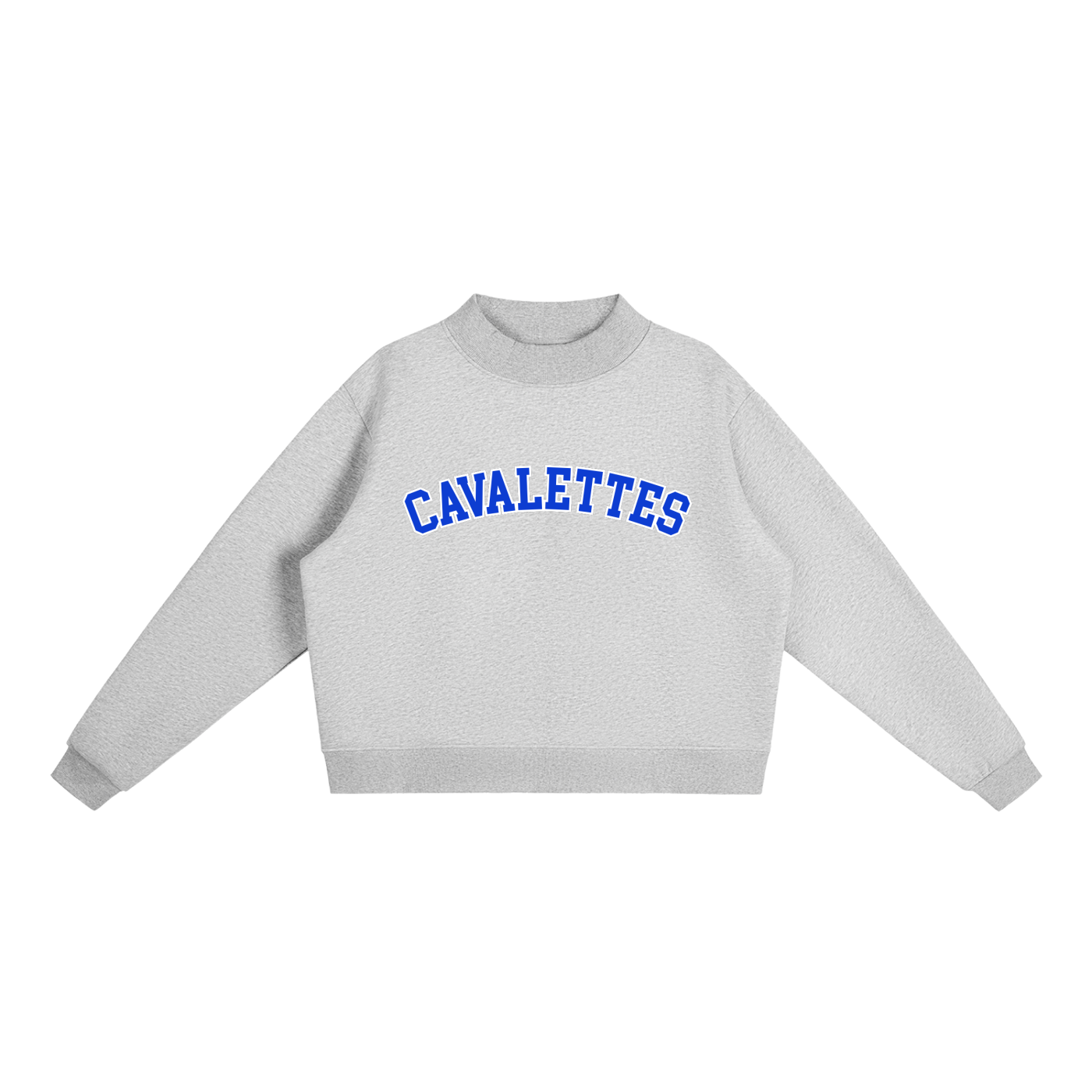 Essential Fleece Mock-Neck Crew Sweatshirt