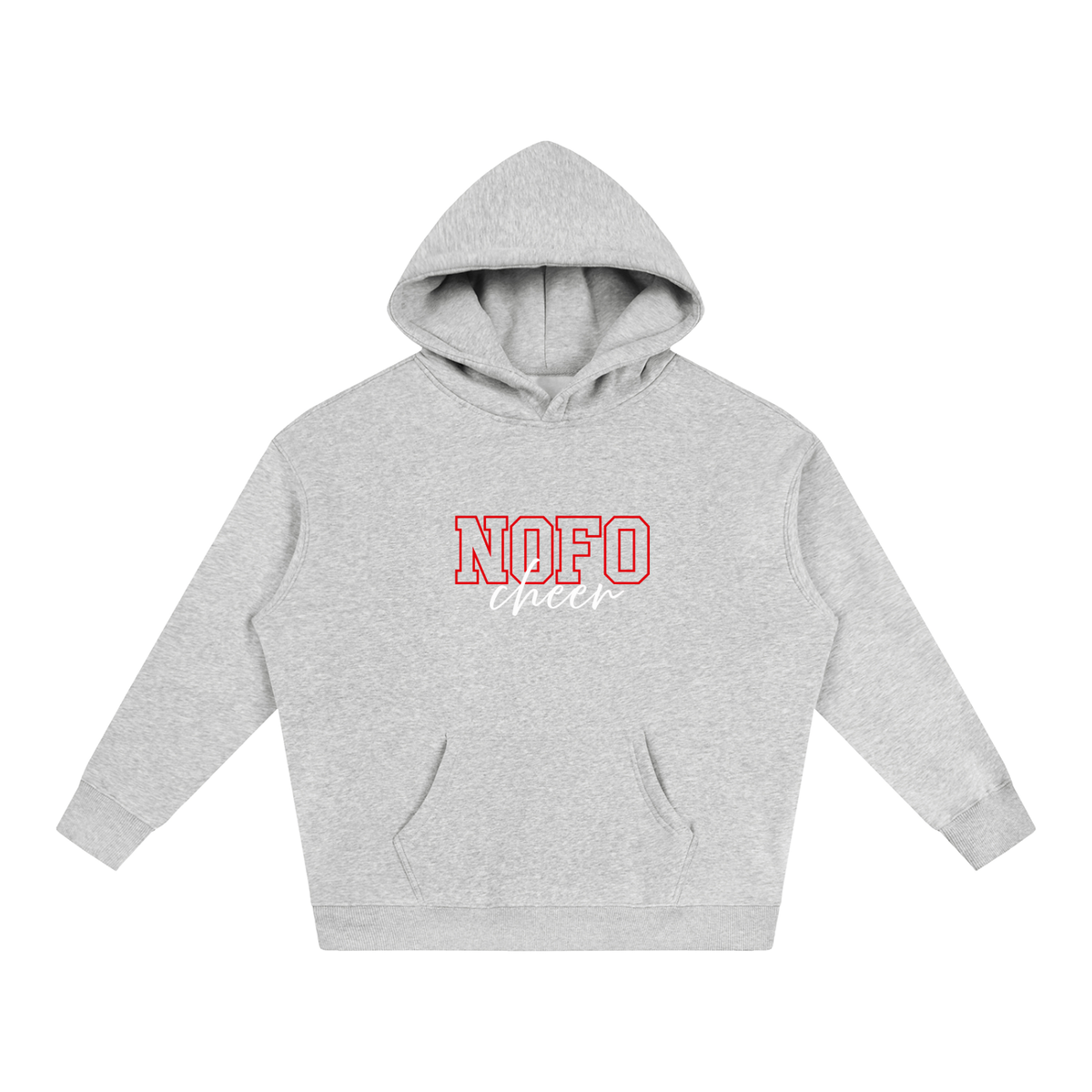Cursive Front North Fork Oversize Fleeced Hoodie