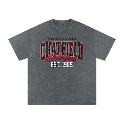 Vintage Chatfield Snow Washed Oversized Cotton T-Shirt