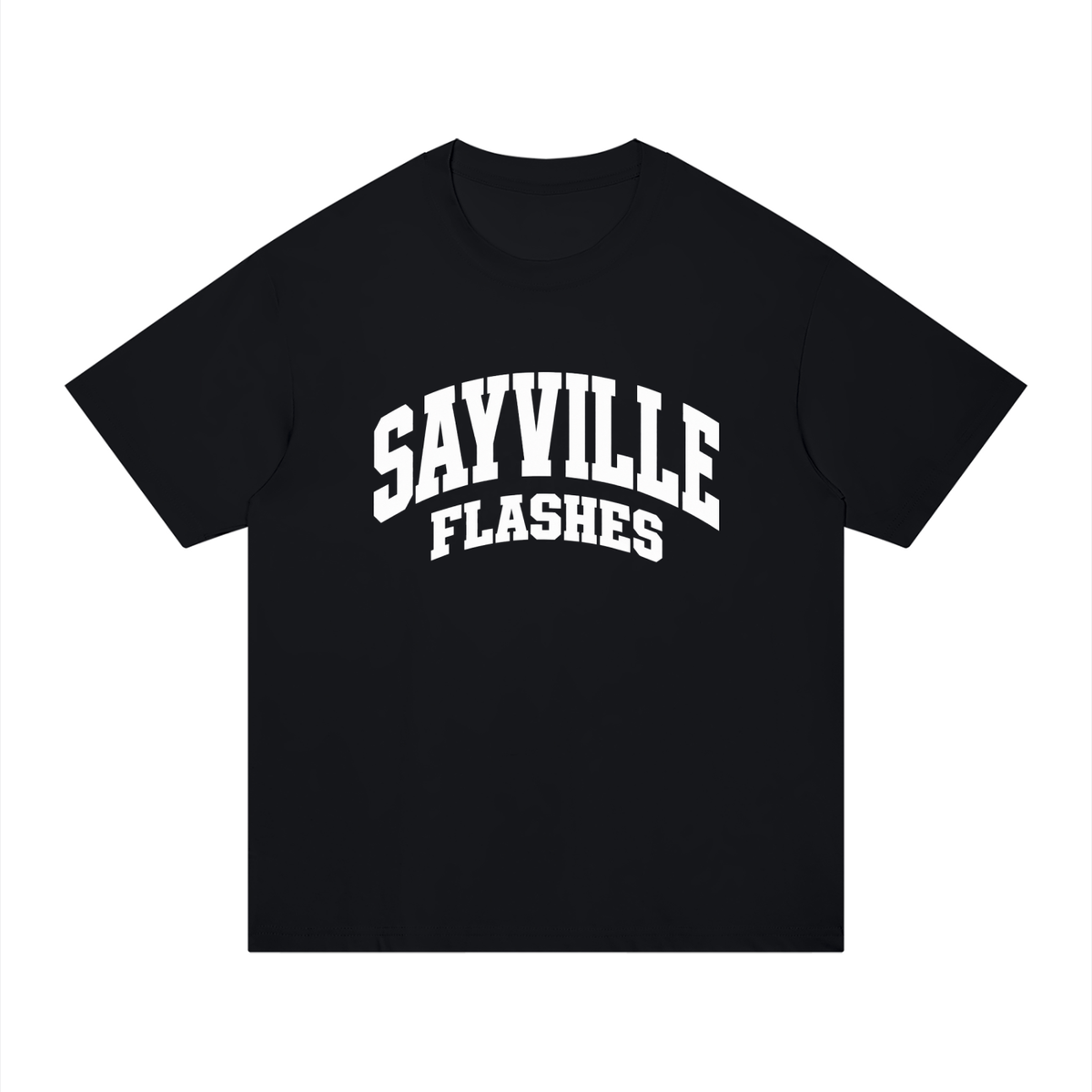 Basic 2 White Sayville Unisex Regular Fit Cotton T-Shirt