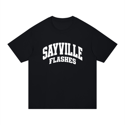 Basic 2 White Sayville Unisex Regular Fit Cotton T-Shirt