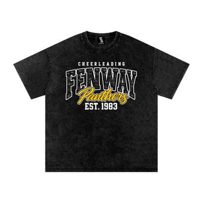 Vintage Fenway Snow Washed Oversized Cotton T-Shirt