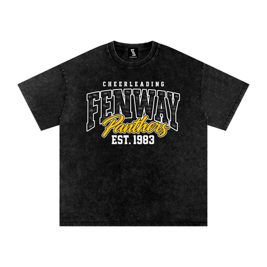 Vintage Fenway Snow Washed Oversized Cotton T-Shirt