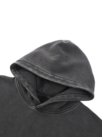 Snow Wash Fleece Oversize Hoodie