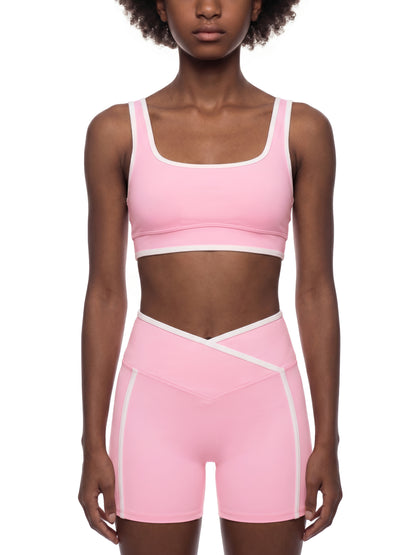 Women's Color Block Yoga Sports Bra