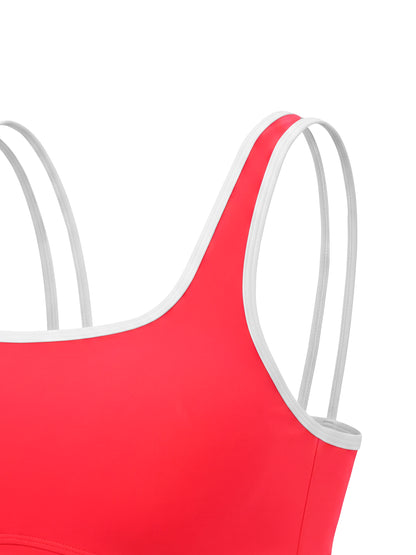 Women's Color Block Yoga Sports Bra