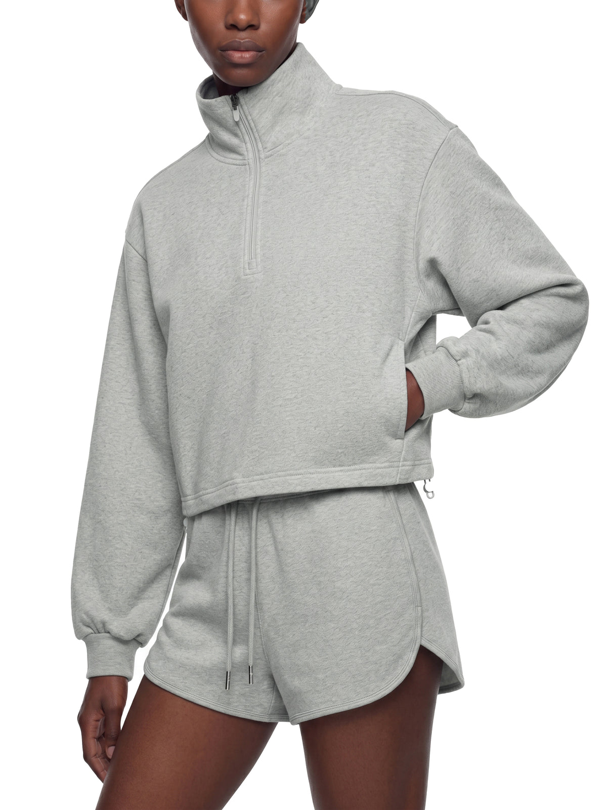 HAWKS Women’s Mock-Neck Quarter-Zip Sweatshirt