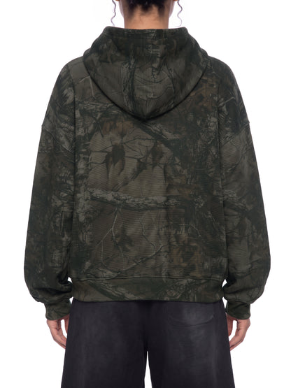 Unisex Waffle Tree Camo Boxy Hoodie